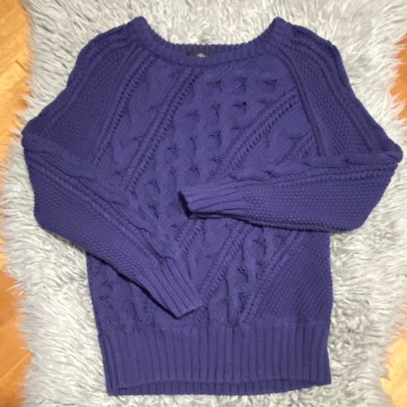 J.Crew Diagonal Cable-knit Crew-Neck Sweater Size XSmall - Picture 2 of 4